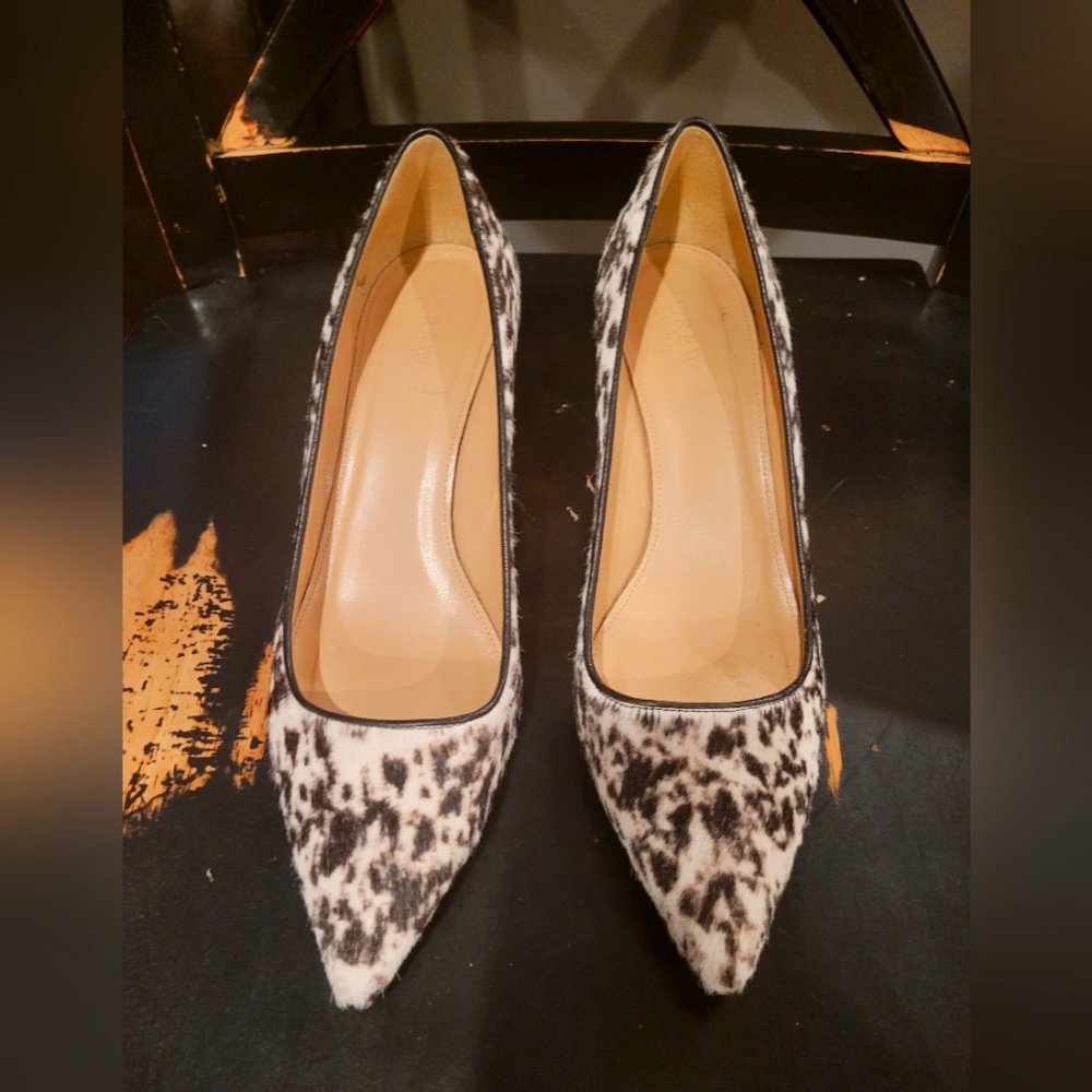 J. Crew Authentic Cowhide heels